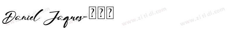 Daniel Jaques字体转换